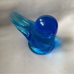 Vintage Terra Studio Bluebird Of Happiness Glass Figurine Leo Ward 1998